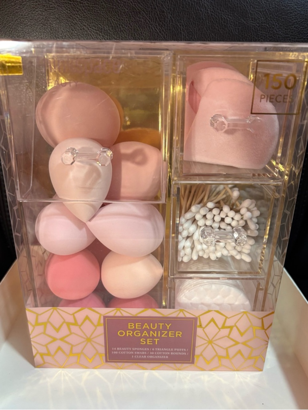 Thinkspace Beauty Clear Makeup Organizer W/ Drawers - Beauty Sponges + Puffs
